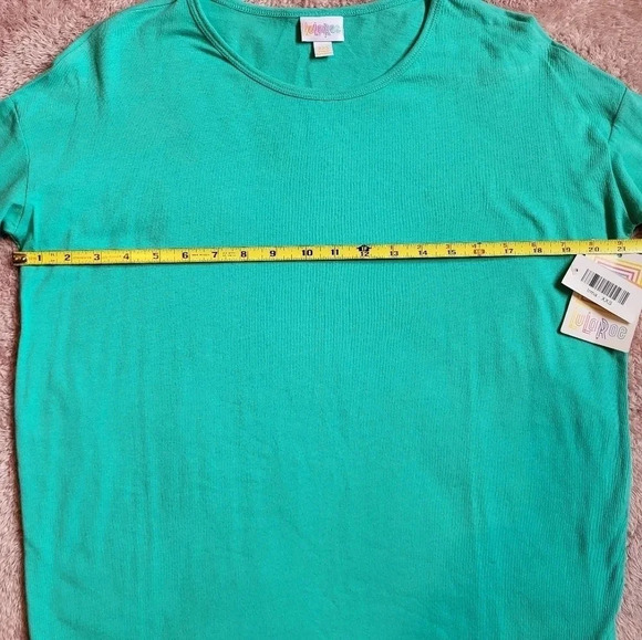 LuLaRoe Irma Short Sleeve Teal Shirt Size Womens XXS‎ - Picture 5 of 5